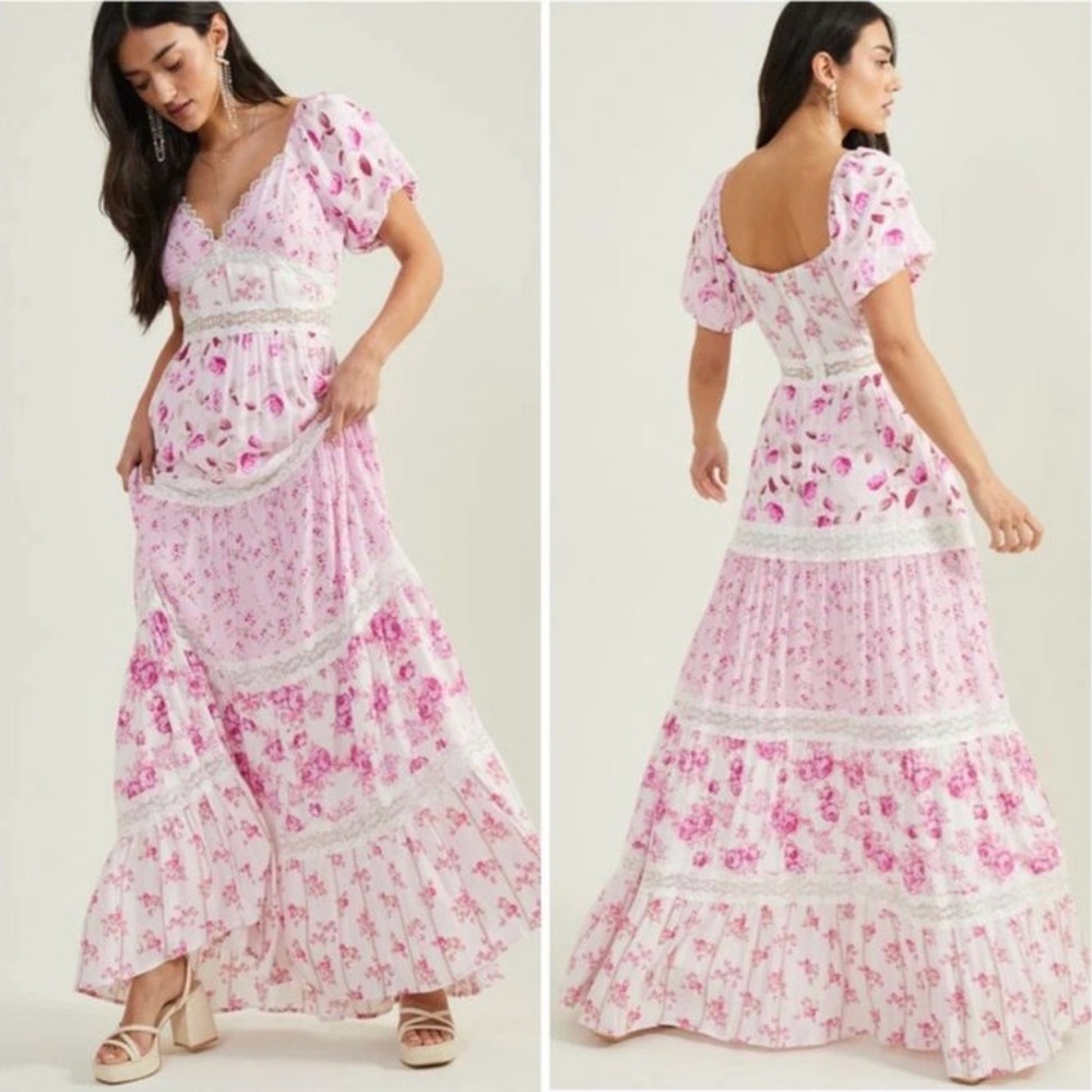 Altar'd State Darianne Floral Maxi Dress